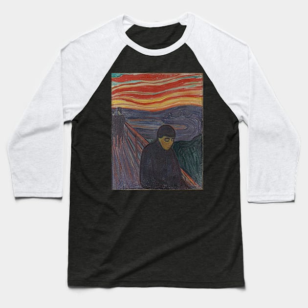 Despair by Edvard Munch Baseball T-Shirt by POD Artists